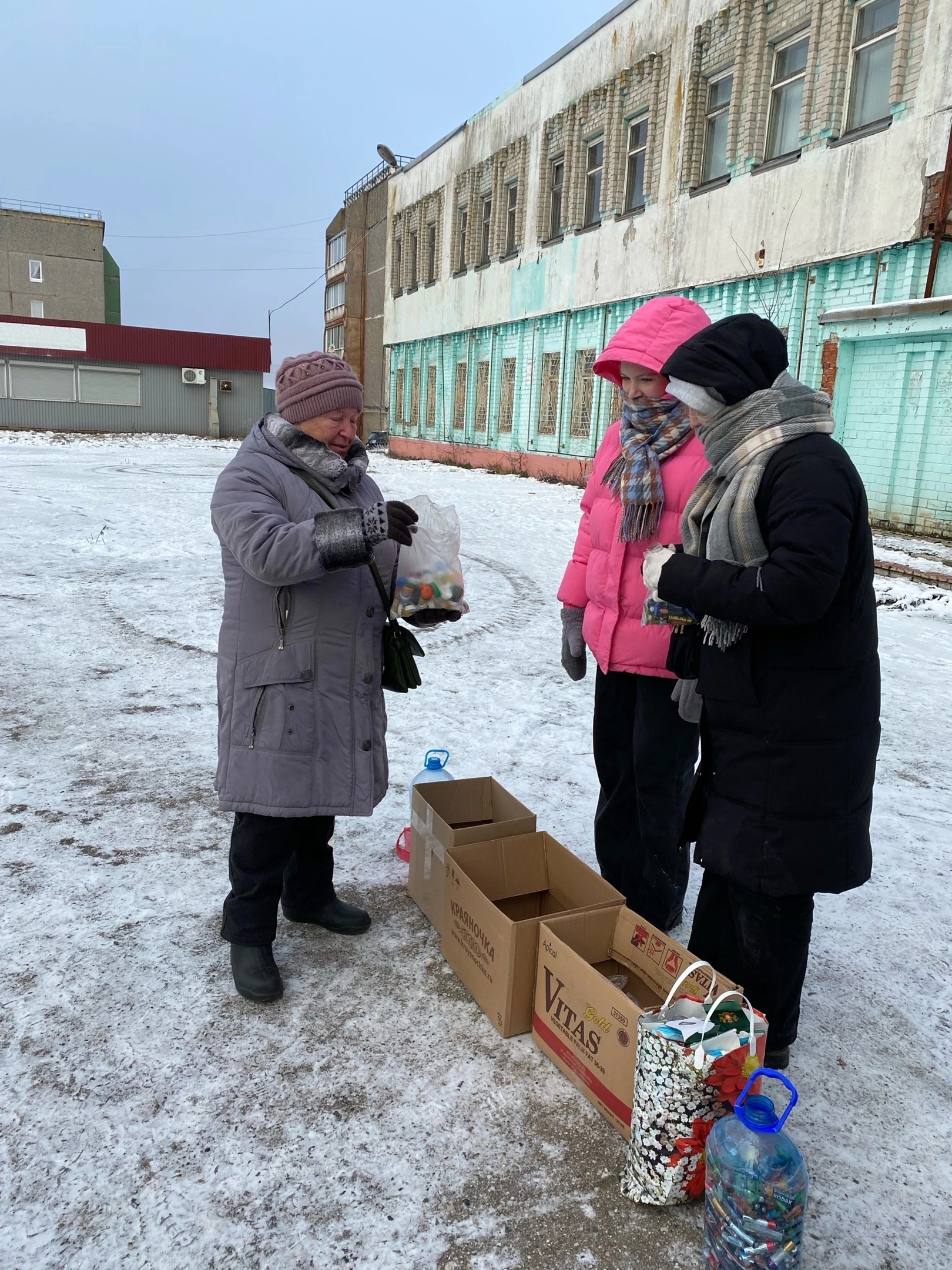  акция "Раздельный сбор" в п. Малечкино 