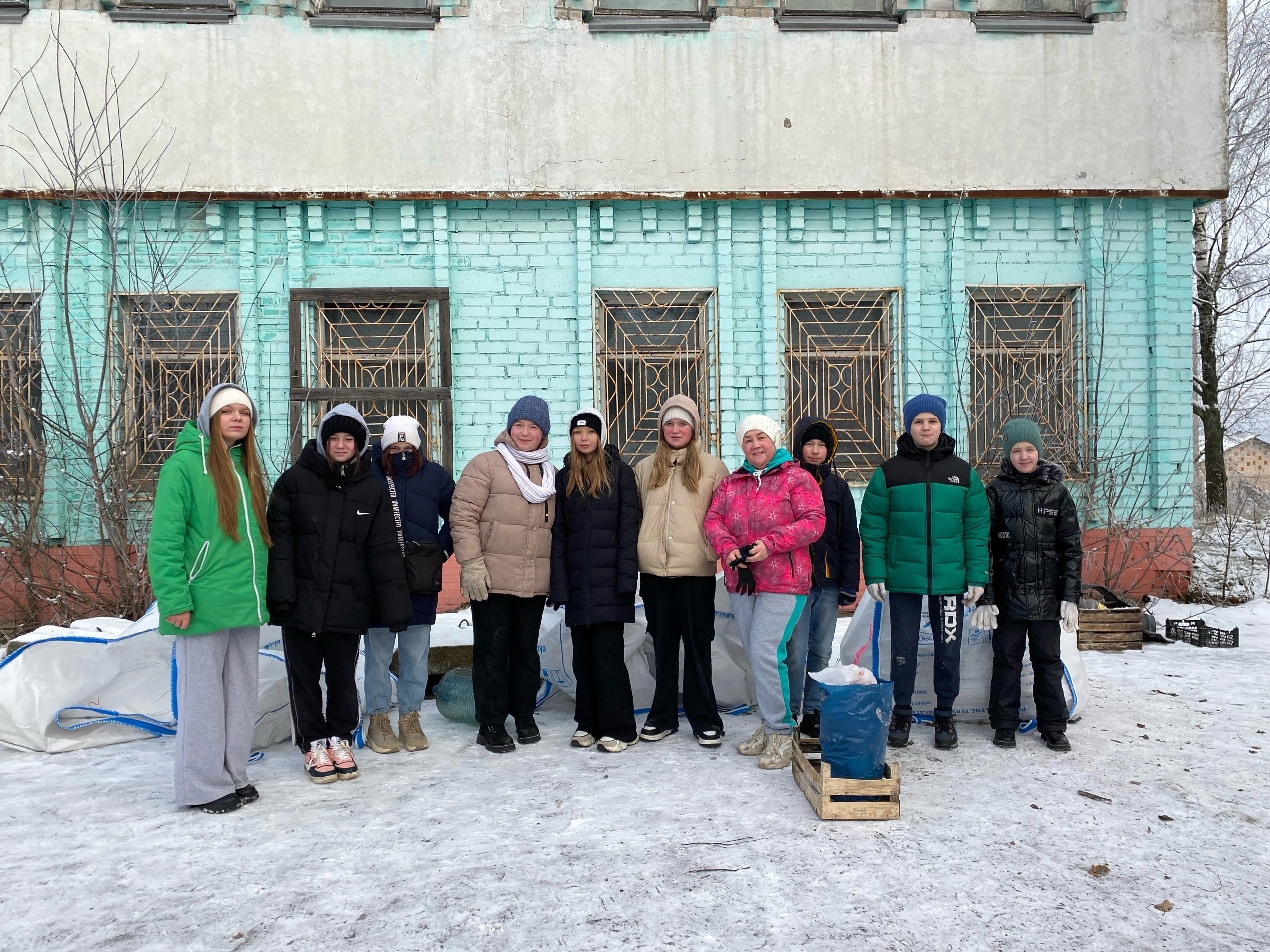 акция "Раздельный сбор" в п. Малечкино