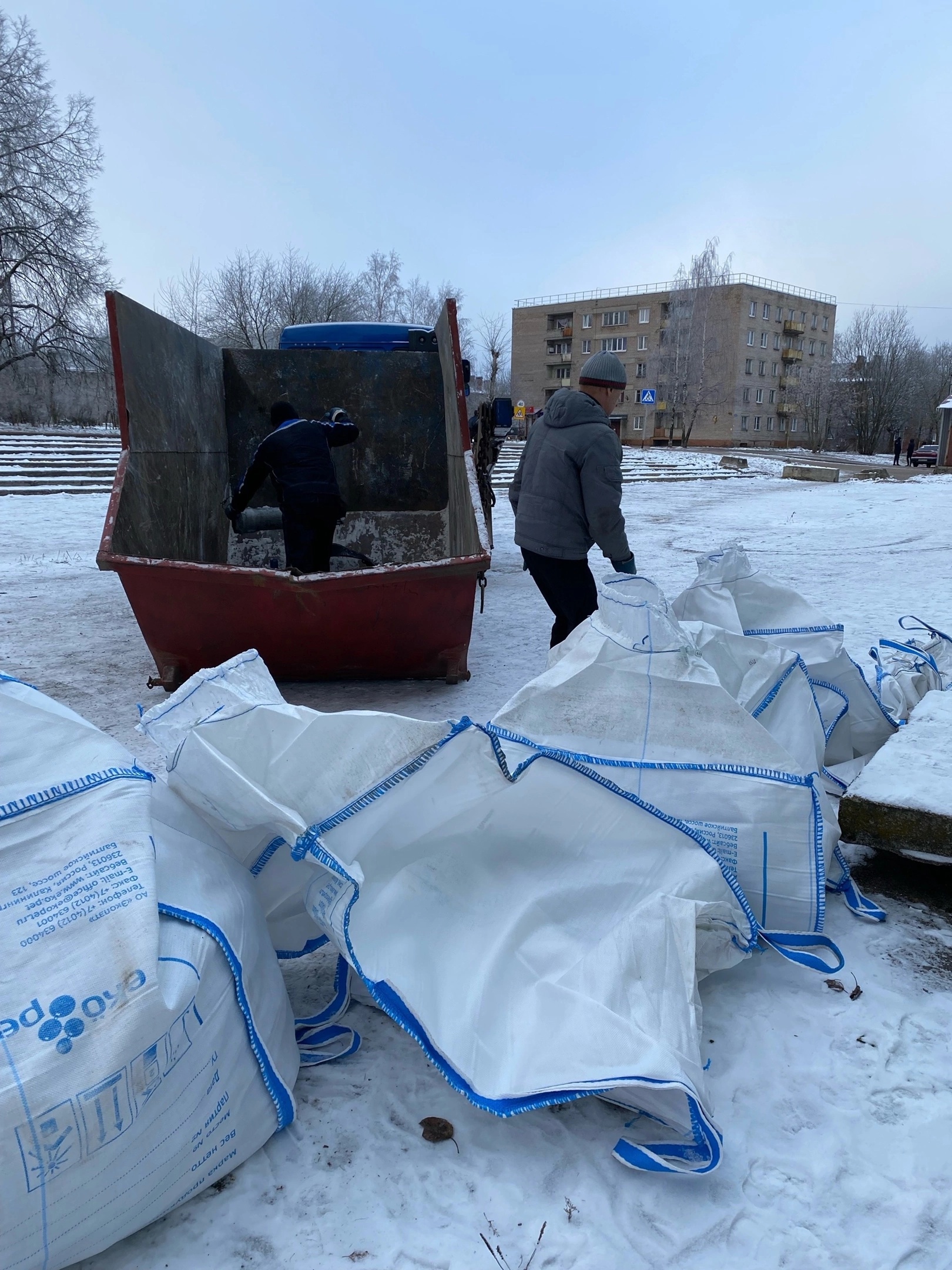  акция "Раздельный сбор" в п. Малечкино 