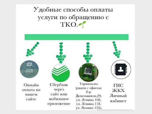 Платить онлайн за услугу по обращению с ТКО выгодно